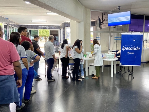grande número de servidores da sefaz buscaram o serviço de vacinação foto francielle nonato