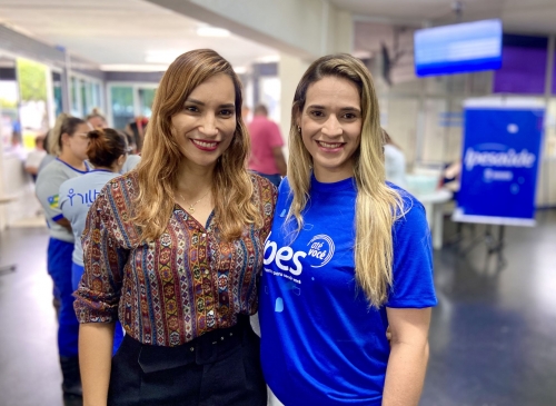 kelly bignardi, coordenadora do centro de endocrinologia e diabetes e a diretora de controle e cadastramento com os beneficiários, nataly góis foto francielle nonato agecom