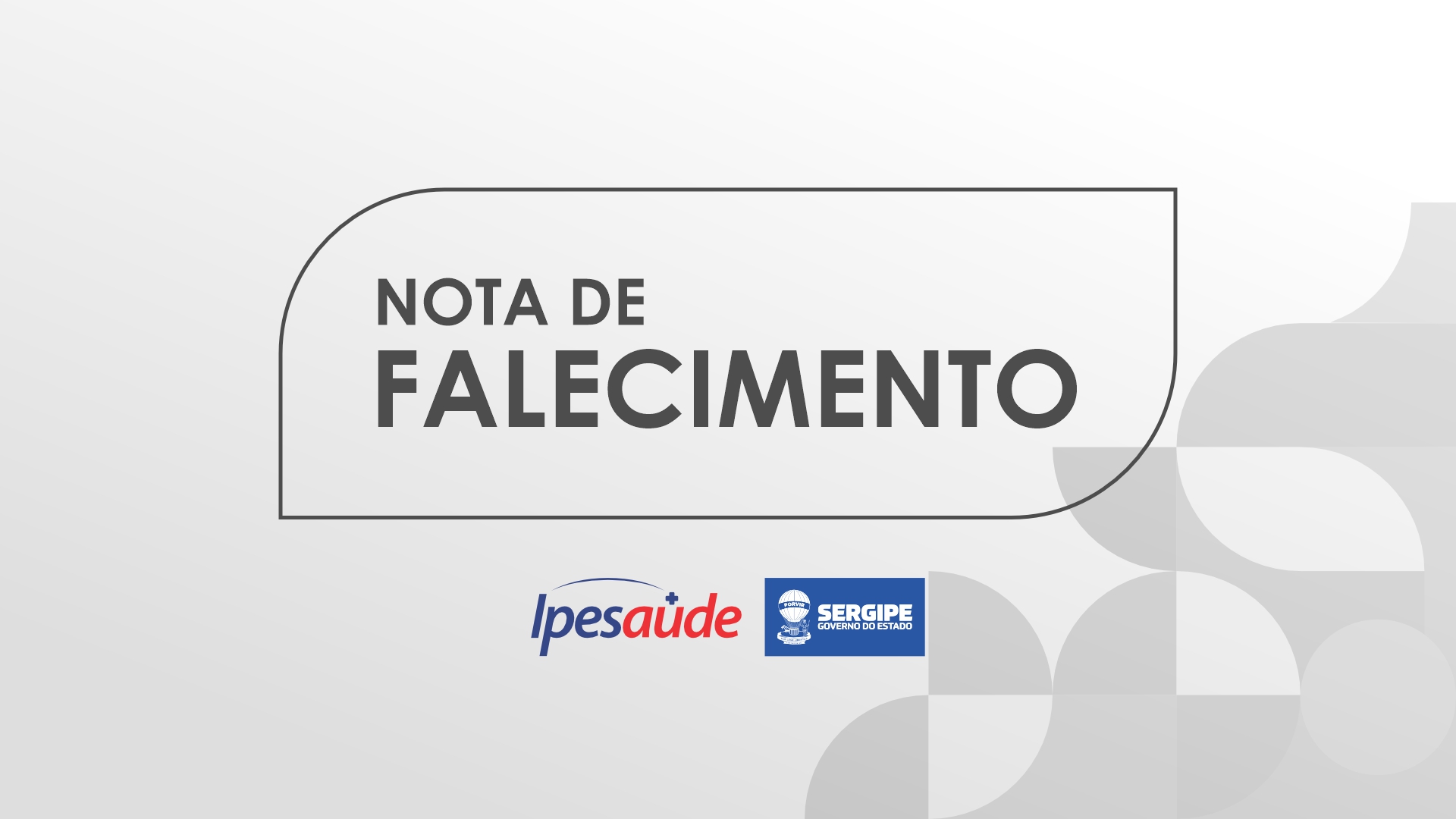 nota de falecimento