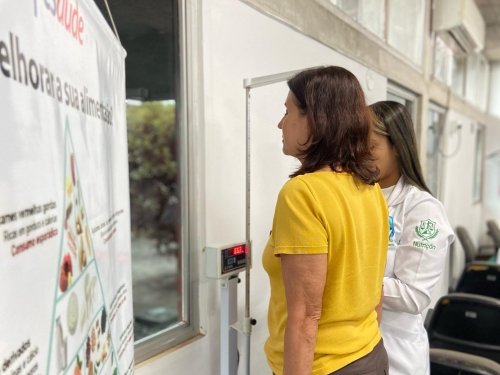 servidora fez a aferição do Índice de massa corpórea