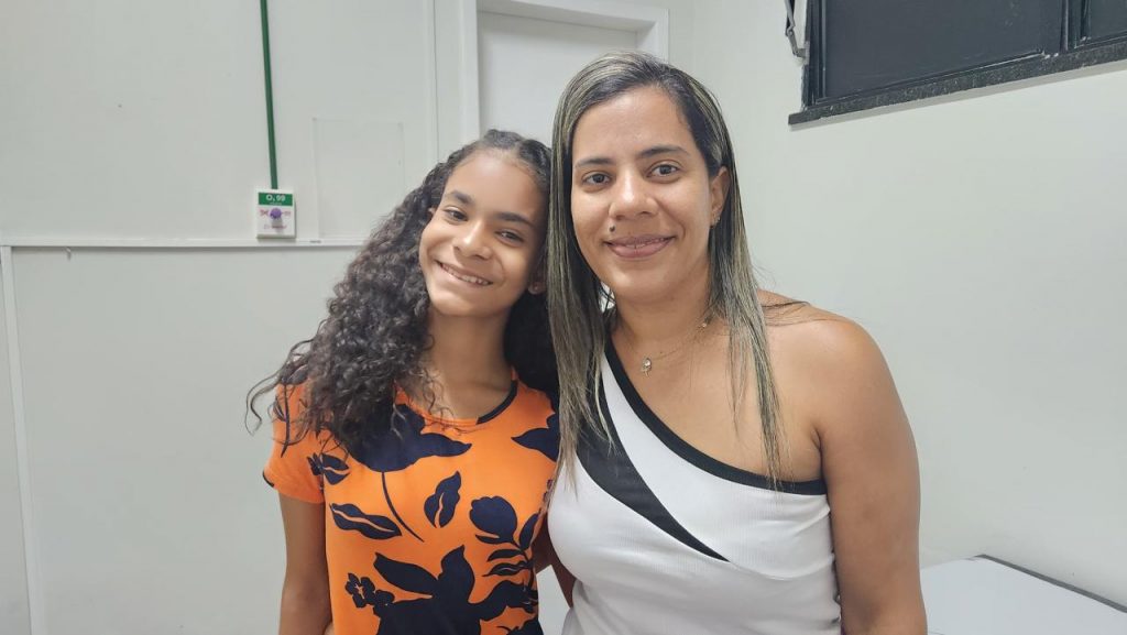 a beneficiária Érica santos silveira, mãe de maria luzia, também aprova os serviços