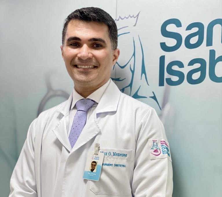 diretor administrativo da maternidade santa isabel e enfermeiro obstetra max oliveira