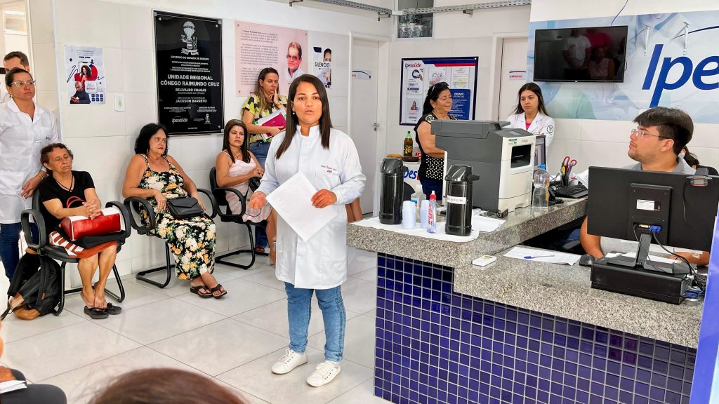 leise daiane, palestrante do evento na unidade de nossa senhora das dores