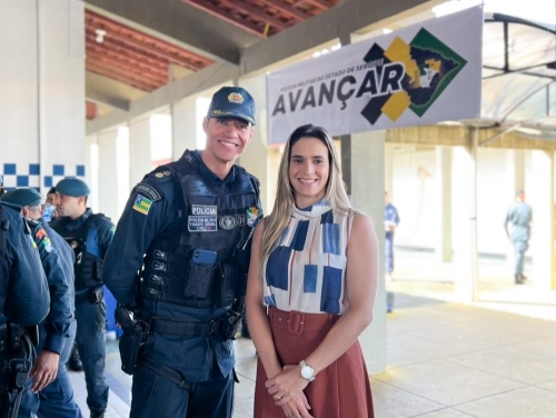 tenente coronel cruz e nataly góis, diretora da dircab