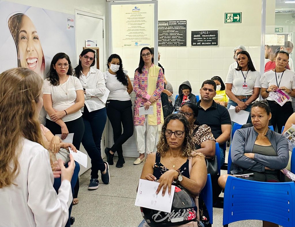 campanha setembro em flor no centro odontológico foto ascom ipesaúde