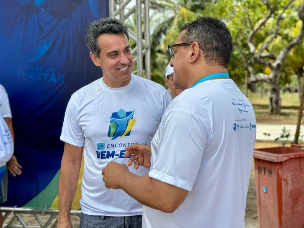 os presidentes do ipesaúde, walter pinheiro, e do sergipeprevidência, josé roberto foto sara madureira ascom ipesaúde